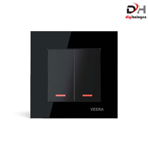 کلید دو پل مشکی کریستال ویرا (VEERA)